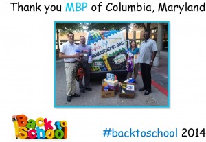 #backtoschool drive held by MBP