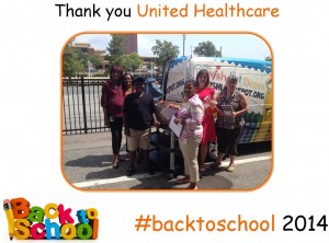 #backtoschhol drive held by United Healthcare